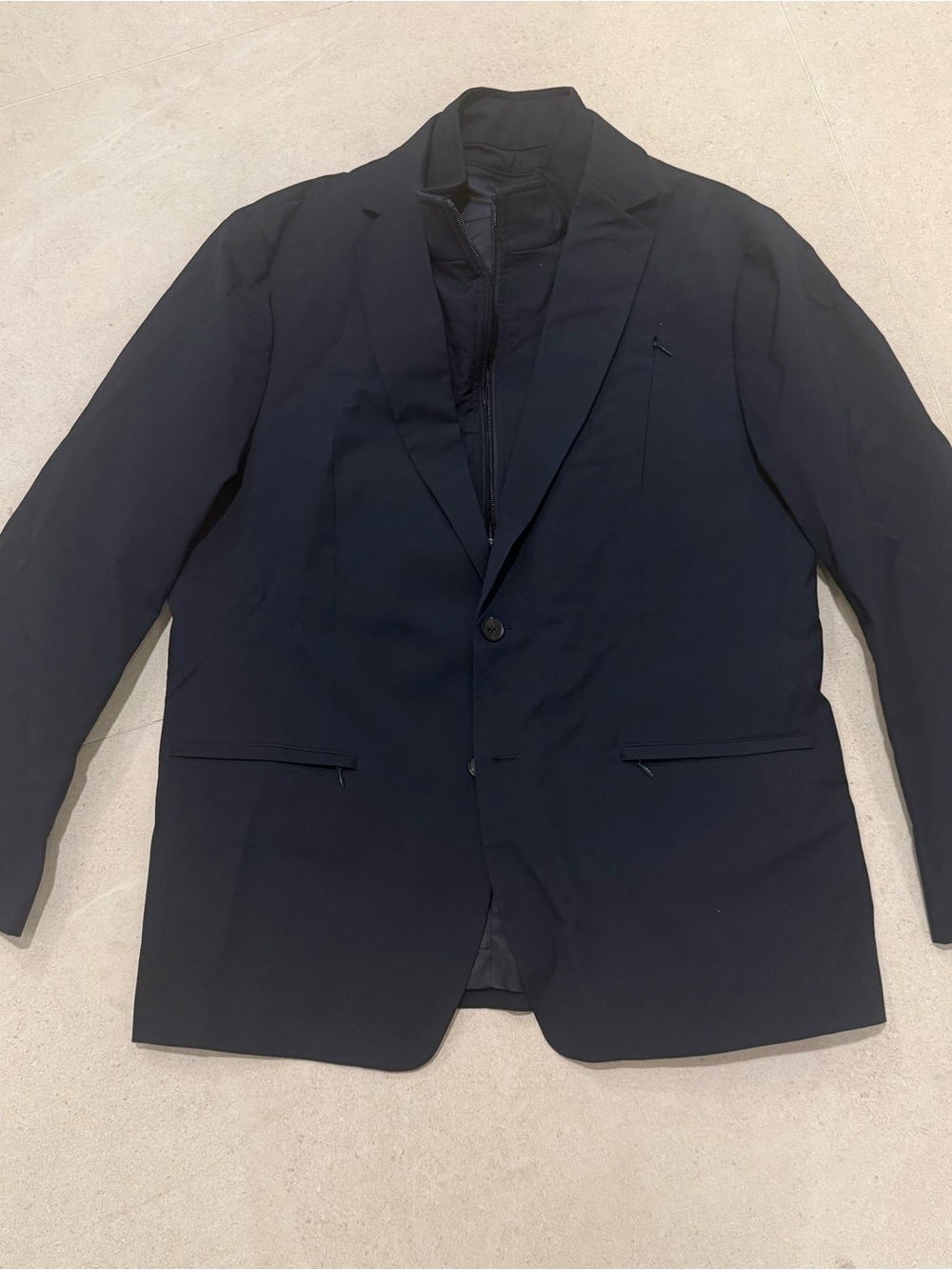 Men's All Weather Blazer Jacket Navy XL